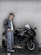 良品 L ユナイテッドアローズ シングルライダース 羊革 黒 WEB限定】by ゴート シングルライダース （レザーブルゾン
