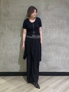 「PAGEBOY（ページボーイ）のアイテム（スラックス）」を使った、megumiさん（レディース・170cm）の春コーディネート