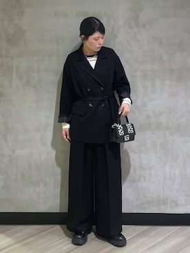 「アイテム（ローファー）」を使った、megumiさん（レディース・170cm・10代）の秋コーディネート