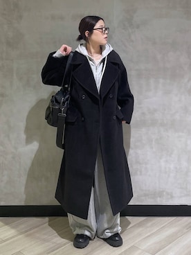 「アイテム（ローファー）」を使った、megumiさん（レディース・170cm・10代）の冬コーディネート