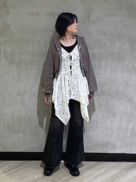 「アイテム（ワンピース/ドレス）」を使った、megumiさん（レディース・170cm・10代）の秋コーディネート