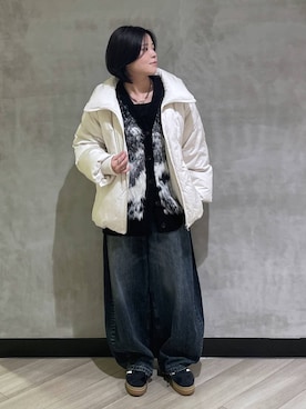 「アイテム（アクセサリー）」を使った、megumiさん（レディース・170cm・10代）の冬コーディネート