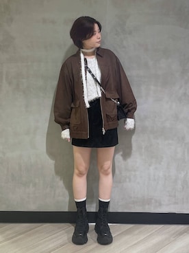 「アイテム（ハンドバッグ）」を使った、megumiさん（レディース・170cm・10代）の秋コーディネート