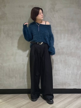 「アイテム（キャミソール）」を使った、megumiさん（レディース・170cm）の秋コーディネート