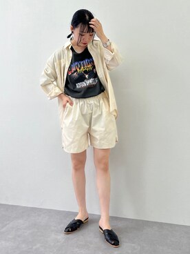 「Le temps riche（ルタンリッシュ）のアイテム（トップス）」を使った、nissen staffさん（レディース・158cm）の夏コーディネート