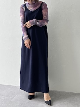 「キャミソールワンピース」｜nissen staffさん（レディース・152cm）の秋コーディネート