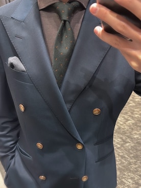 「アイテム（ネクタイ）」を使った、Jhonさん（メンズ・172cm）の秋コーディネート