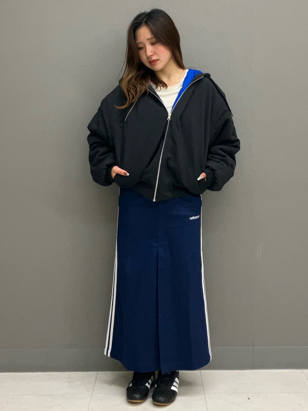 【Adidas 】シュムーフォイル ナイロン キャンバス ジャケット シュムーフォイル ナイロンキャンバスジャケット ブラック