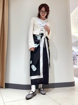 「アイテム（ストール/ショール）」を使った、Maaachiさん（レディース・160cm）の夏コーディネート