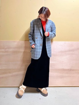 「アイテム（ローファー）」を使った、Maaachi_HIMIKOさん（レディース・160cm・30代）の秋コーディネート