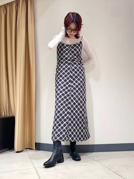 「アイテム（ワンピース）」を使った、Maaachi_HIMIKOさん（レディース・160cm・30代）の秋コーディネート