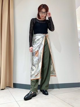 「アイテム（財布/小物）」を使った、Maaachiさん（レディース・160cm）の秋コーディネート