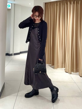 「アイテム（ブーツ）」を使った、Maaachi_HIMIKOさん（レディース・160cm・30代）の秋コーディネート