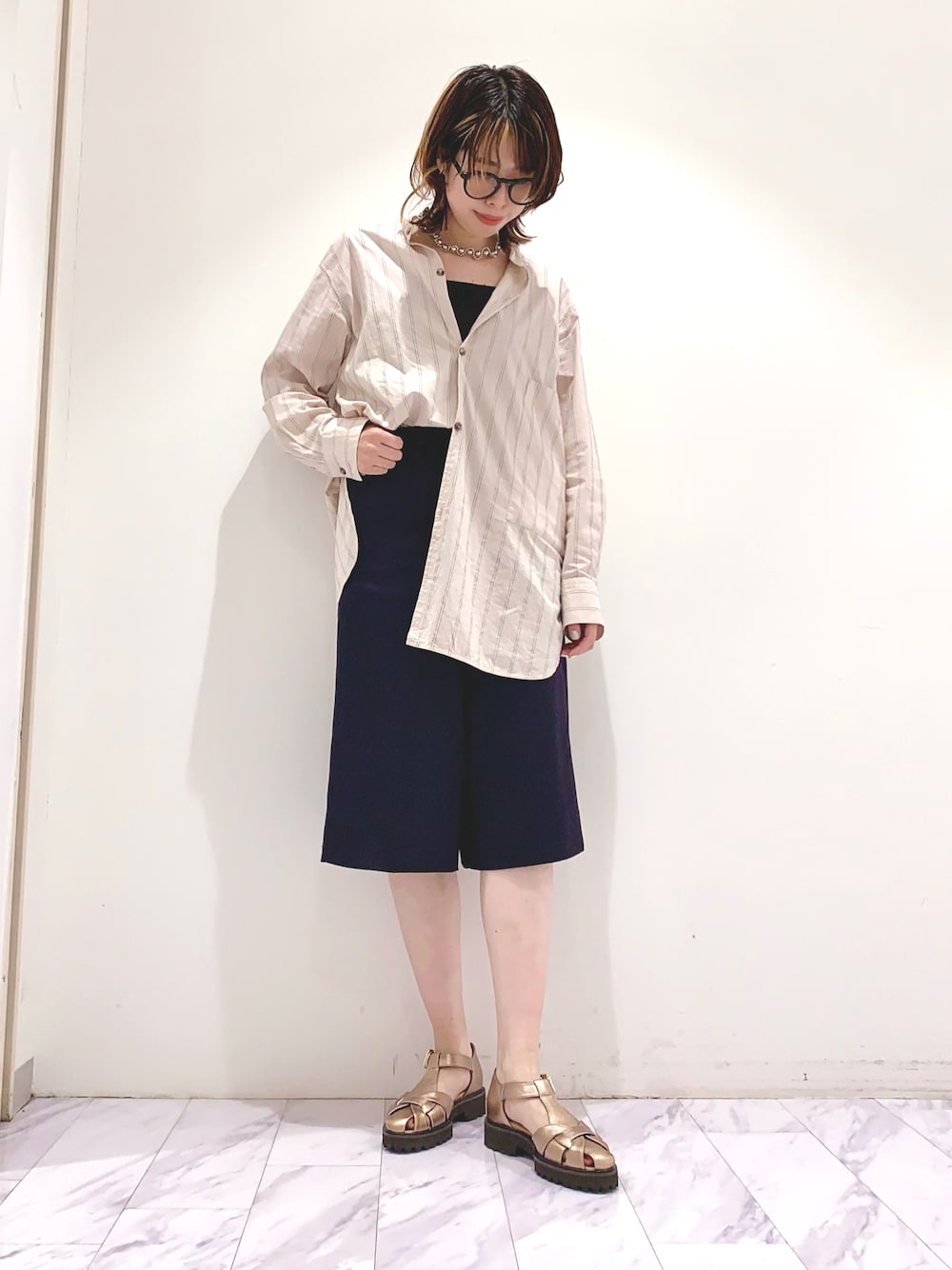 BACCA（バッカ）の「□ジョーゼットサテン ミディストレート