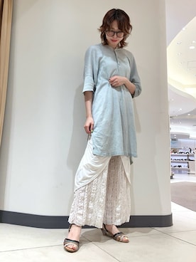 「ZARA（ザラ）のアイテム」を使った、Maaachiさん（レディース・160cm）の夏コーディネート