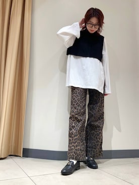 「アイテム（ローファー）」を使った、Maaachi_HIMIKOさん（レディース・160cm・30代）の秋コーディネート