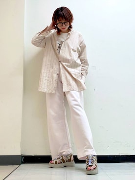 「HIMIKO（ヒミコ）のアイテム」を使った、Maaachi_HIMIKOさん（レディース・160cm）の夏コーディネート