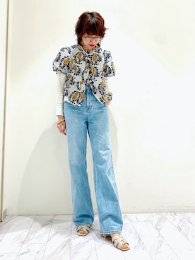 「MACPHEE（マカフィー）のアイテム」を使った、Maaachiさん（レディース・160cm）の春コーディネート