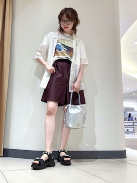 「BACCA（バッカ）のアイテム」を使った、Maaachiさん（レディース・160cm）の夏コーディネート