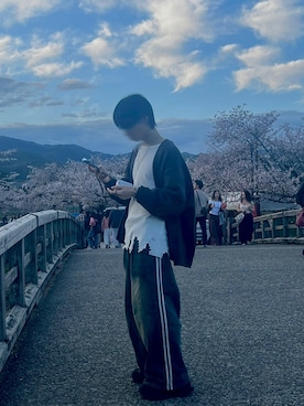 「HARE（ハレ）のアイテム（ブレスレット）」を使った、たか/tkさん（メンズ・170cm）の春コーディネート