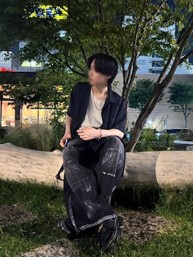 「Dr. Martens（ドクターマーチン）のアイテム」を使った、たか/tkさん（メンズ・170cm）の夏コーディネート