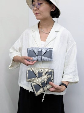 「ミニ財布」｜MTさん（レディース・153cm）の夏コーディネート
