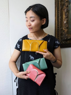 「ミニ財布」｜MTさん（レディース・153cm）の夏コーディネート