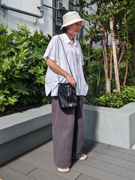 「ヒロコハヤシ」｜「アイテム（アクセサリー）」を使った、MTさん（レディース・153cm）の夏コーディネート