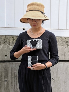 「ミニ財布」｜MTさん（レディース・153cm）の夏コーディネート
