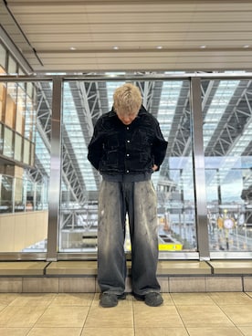 「DANKE SCHON（ダンケシェーン）のアイテム（ジャケット/アウター）」を使った、SOUさん（メンズ・174cm）の冬コーディネート