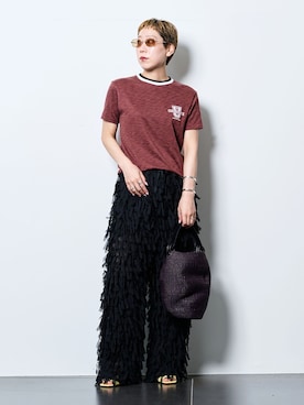 「Mollini（モリーニ）のアイテム」を使った、KAJImiさん（レディース・160cm）の春コーディネート
