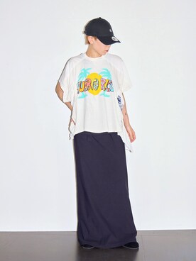「プルオーバー」｜KAJImiさん（レディース・160cm）の夏コーディネート