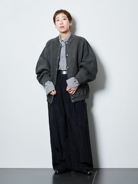 「SEEALL（シーオール）のアイテム」を使った、KAJImiさん（レディース・160cm）の冬コーディネート
