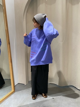 「SANSeLF（サンセルフ）のアイテム」を使った、えみきょさん（レディース・153cm）の冬コーディネート