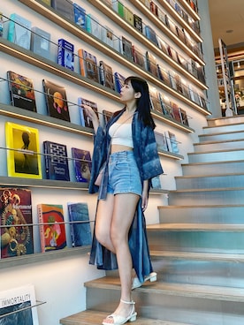「和服」｜「アイテム（その他アウター）」を使った、ウナ🌸さん（レディース・173cm）の夏コーディネート
