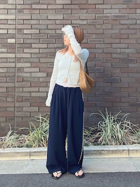 増田理佳子さん（レディース・156cm）の春コーディネート