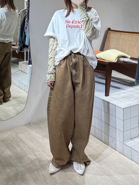 増田理佳子さん(レディース・156cm)の冬コーディネート