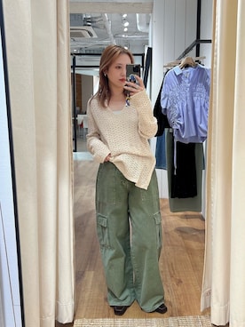 増田理佳子さん(レディース・156cm)の春コーディネート