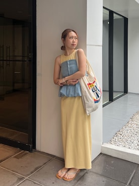 増田理佳子さん（レディース・156cm）の春コーディネート