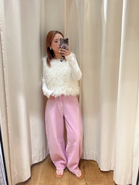 増田理佳子さん（レディース・156cm）の春コーディネート