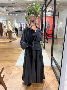 「Ungrid（アングリッド）のアイテム（スカート）」を使った、増田理佳子さん（レディース・156cm）の夏コーディネート