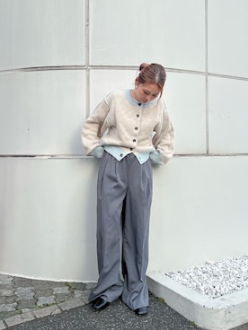 増田理佳子さん（レディース・156cm）の冬コーディネート