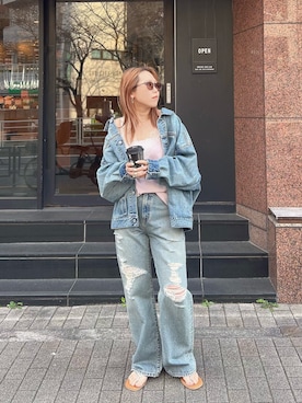 増田理佳子さん(レディース・156cm)の春コーディネート