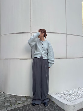 増田理佳子さん（レディース・156cm）の冬コーディネート