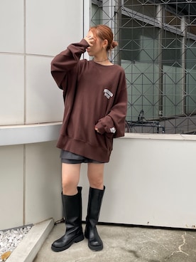 増田理佳子さん(レディース・156cm)の秋コーディネート