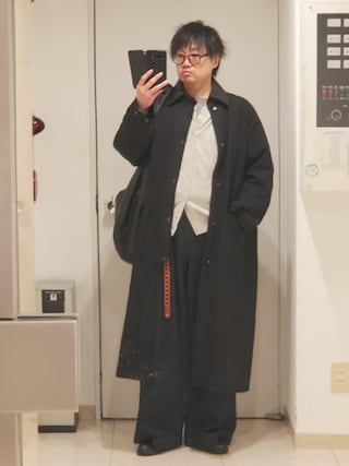LIDNM（リドム）の「Cow Hide Collar Riding Coat（ステンカラーコート