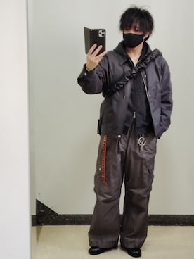 「アイテム（パーカー）」を使った、shuso1222さん（メンズ・170cm・40代）の秋コーディネート