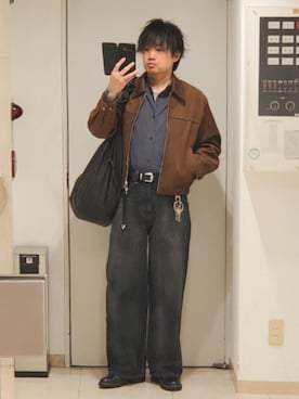 「アイテム（アンダーウェア）」を使った、shusoさん（メンズ・170cm）の春コーディネート