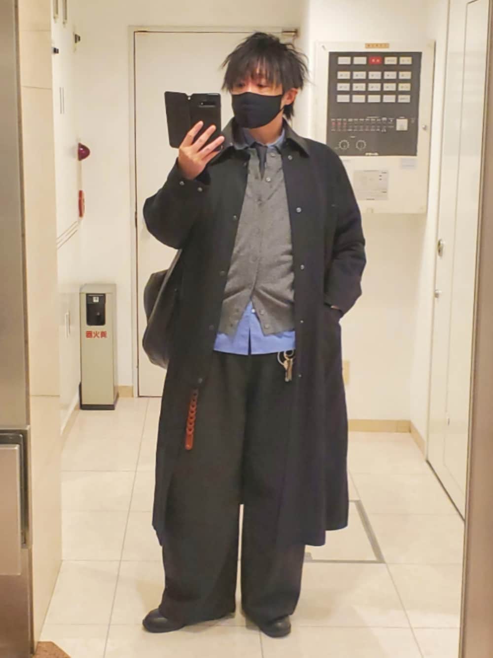 LIDNM（リドム）の「Cow Hide Collar Riding Coat（ステンカラーコート