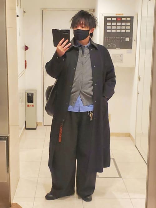 LIDNM（リドム）の「Cow Hide Collar Riding Coat（ステンカラーコート